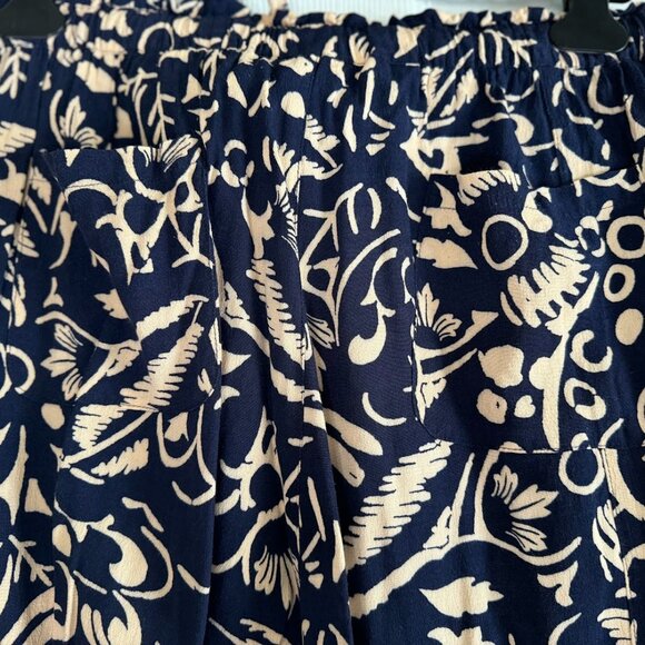 Anthropologie Hei Hei Harem Cargo Pants- Navy Cream size Medium - Picture 5 of 6